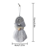 Creative cotton thread Christmas ornament for tree or wall display