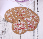 Vintage Christmas tree kraft paper tag for holiday celebrations