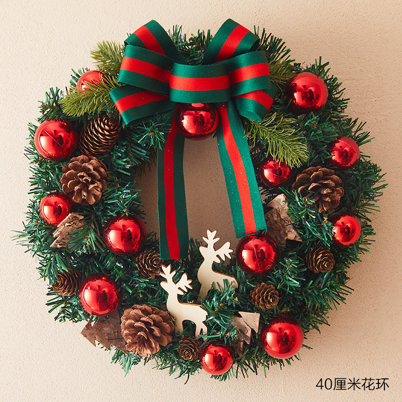 Christmas Deer Garland Ornament - PVC Holiday Decor Secondary image