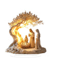 Set of Tree of Life decorative acrylic ornaments for Christian home