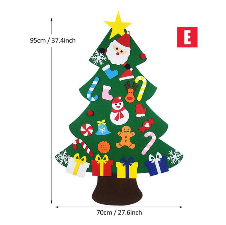 Felt Christmas Tree and Snowman Holiday Decoration - Christian Home Decor