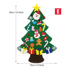 Felt Christmas Tree and Snowman Holiday Decoration - Christian Home Decor