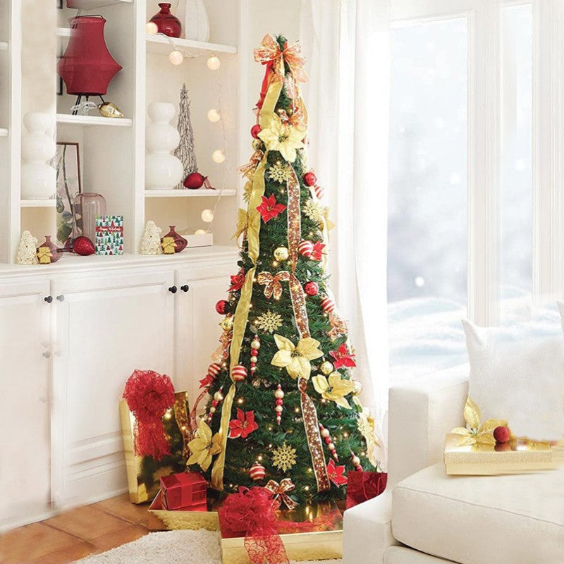 Colorful spiral Christmas tree decoration for festive holiday home decor Main image