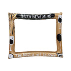Christmas inflatable photo frame displaying festive holiday cheer