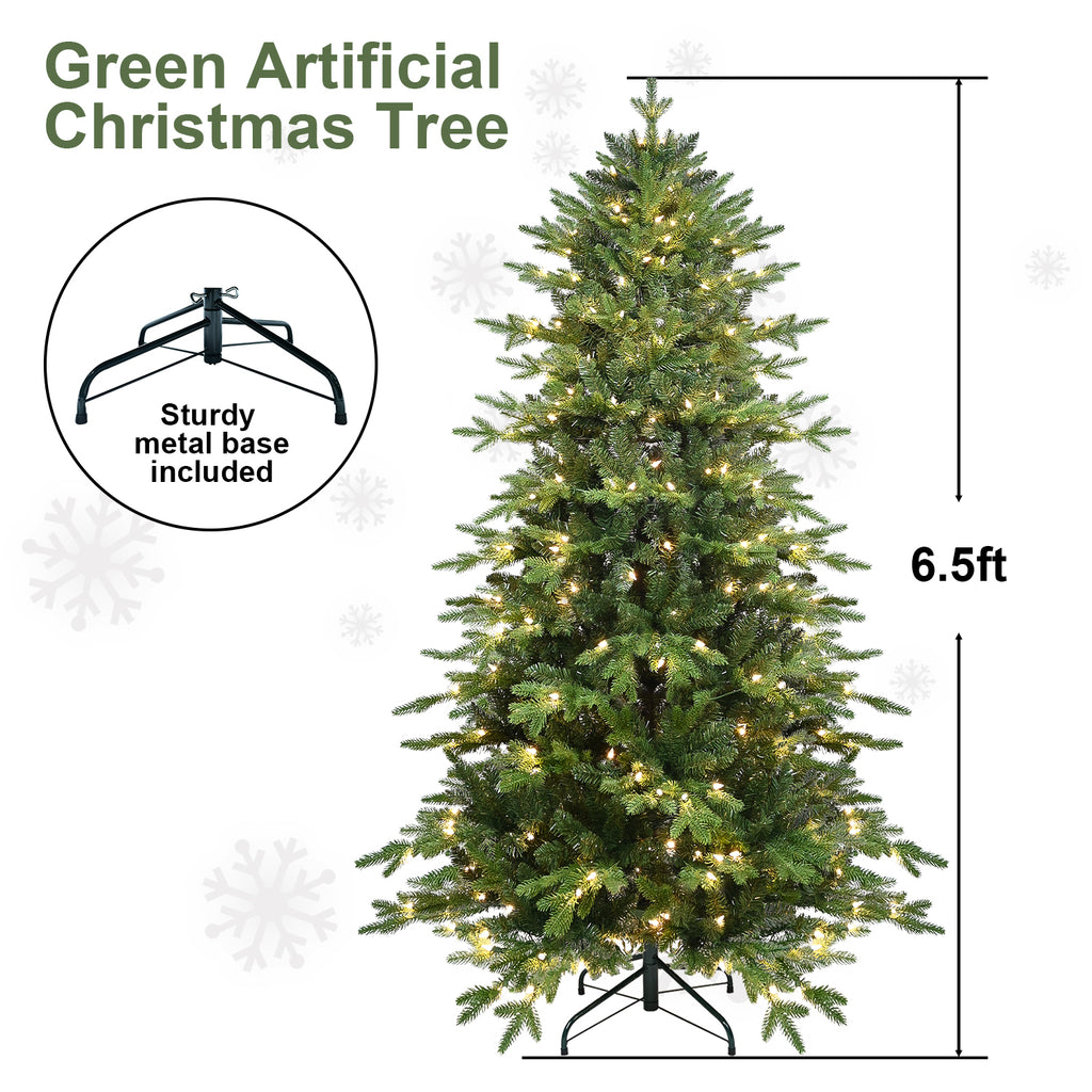 Festive green Christmas tree for seasonal celebrations
