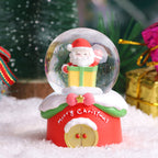 Multiple crystal ball ornament designs displayed together