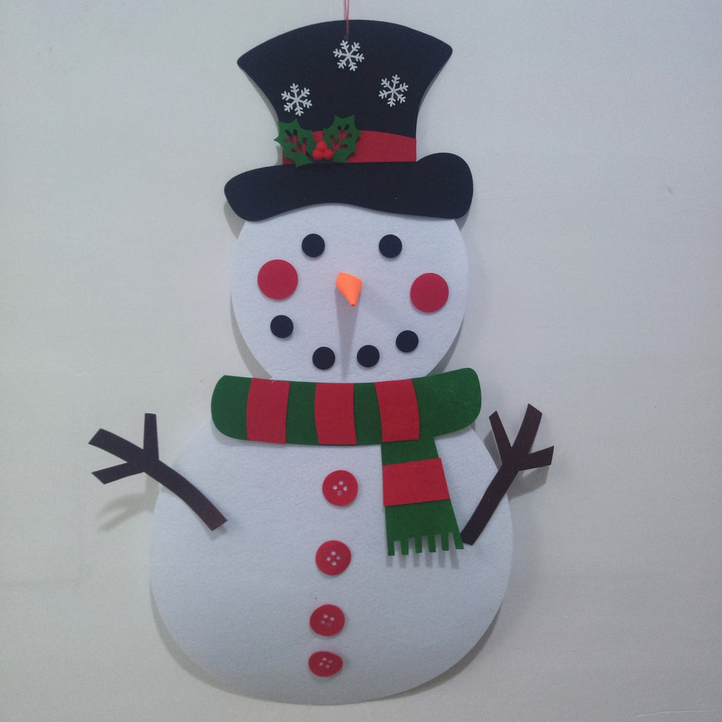Family Christmas craft activity with tree decorations
