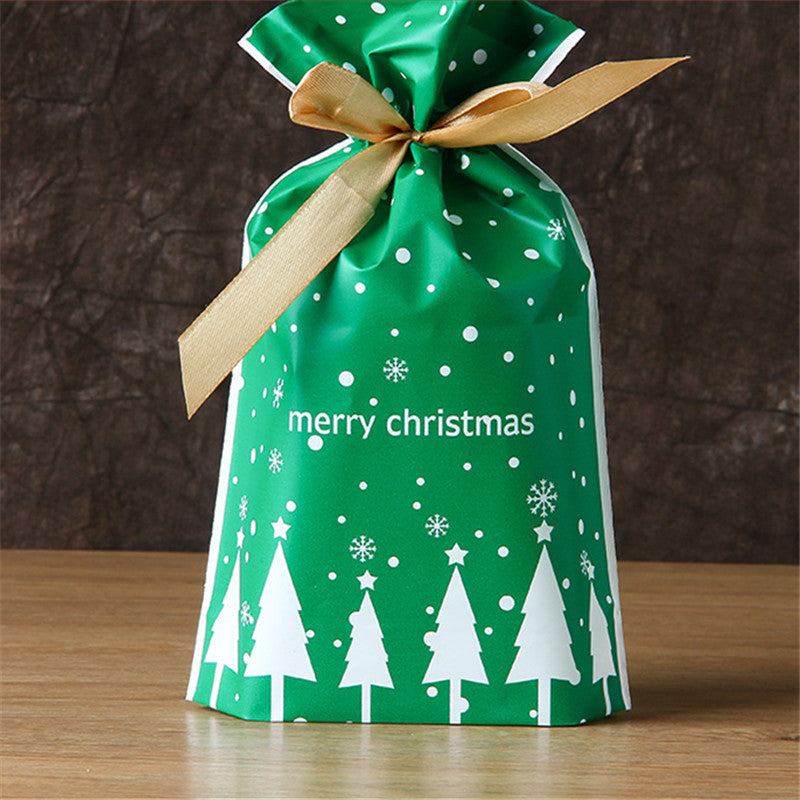 Holiday woodland design Christmas bag for festive gift wrapping