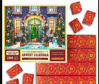 Complete advent calendar puzzle displaying all 24 numbered sections with faith and Christmas theme - Advent Calendar Puzzle