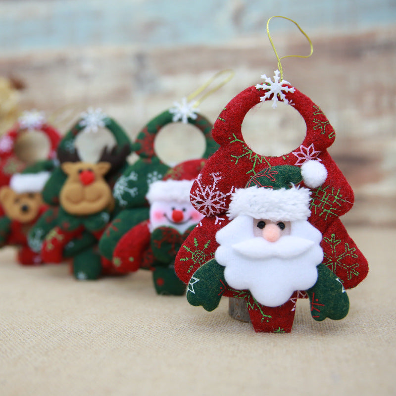 Festive Non Woven Fabric Christmas Tree Pendant Decoration - Christian Jewelry