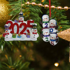 Christmas Snowman Resin Pendants displayed together