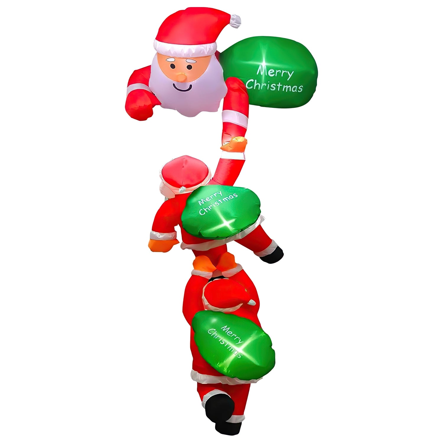 8FT Giant Inflatable Santa Claus with LED Lights - Christmas Decor Secondary image