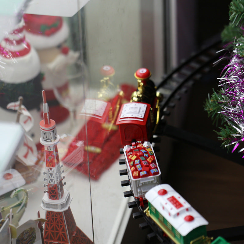 Holiday rail car in color box packaging