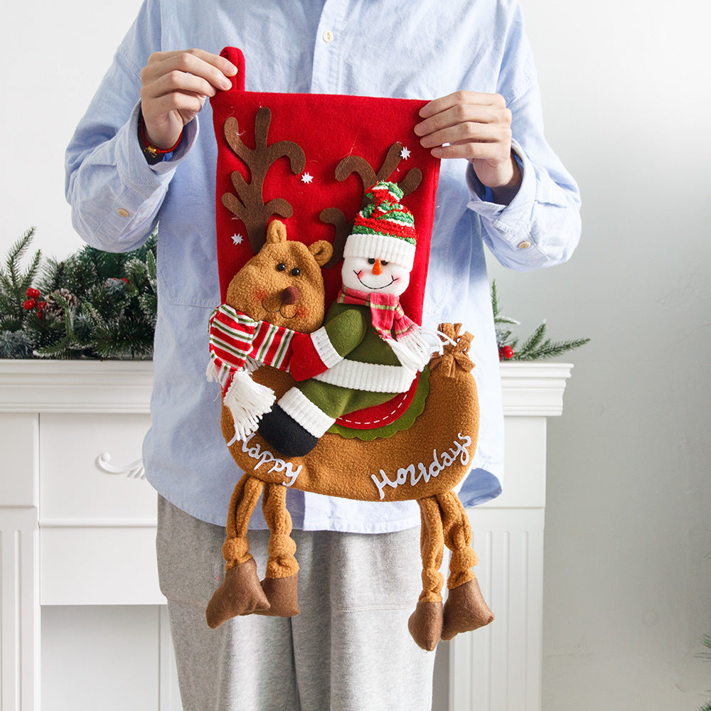 Large Christmas Sock Gift Bag Secondary image