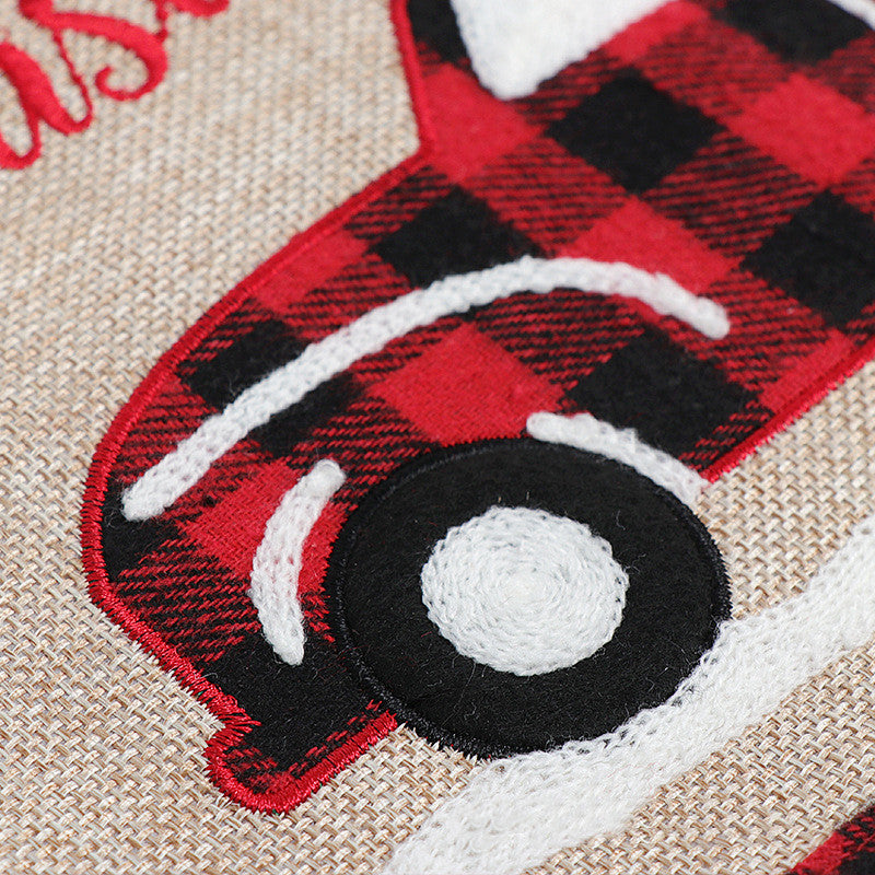 Christmas Tree Skirt Detail View - Holiday Decoration