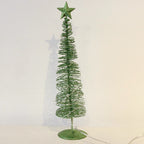 Classic wrought iron ornament in silver for holiday tree display