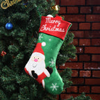 Christmas stocking pendant in festive colors - faith jewelry