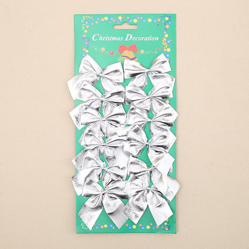 Assorted Christmas tree bows in multiple colors