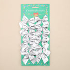 Assorted Christmas tree bows in multiple colors
