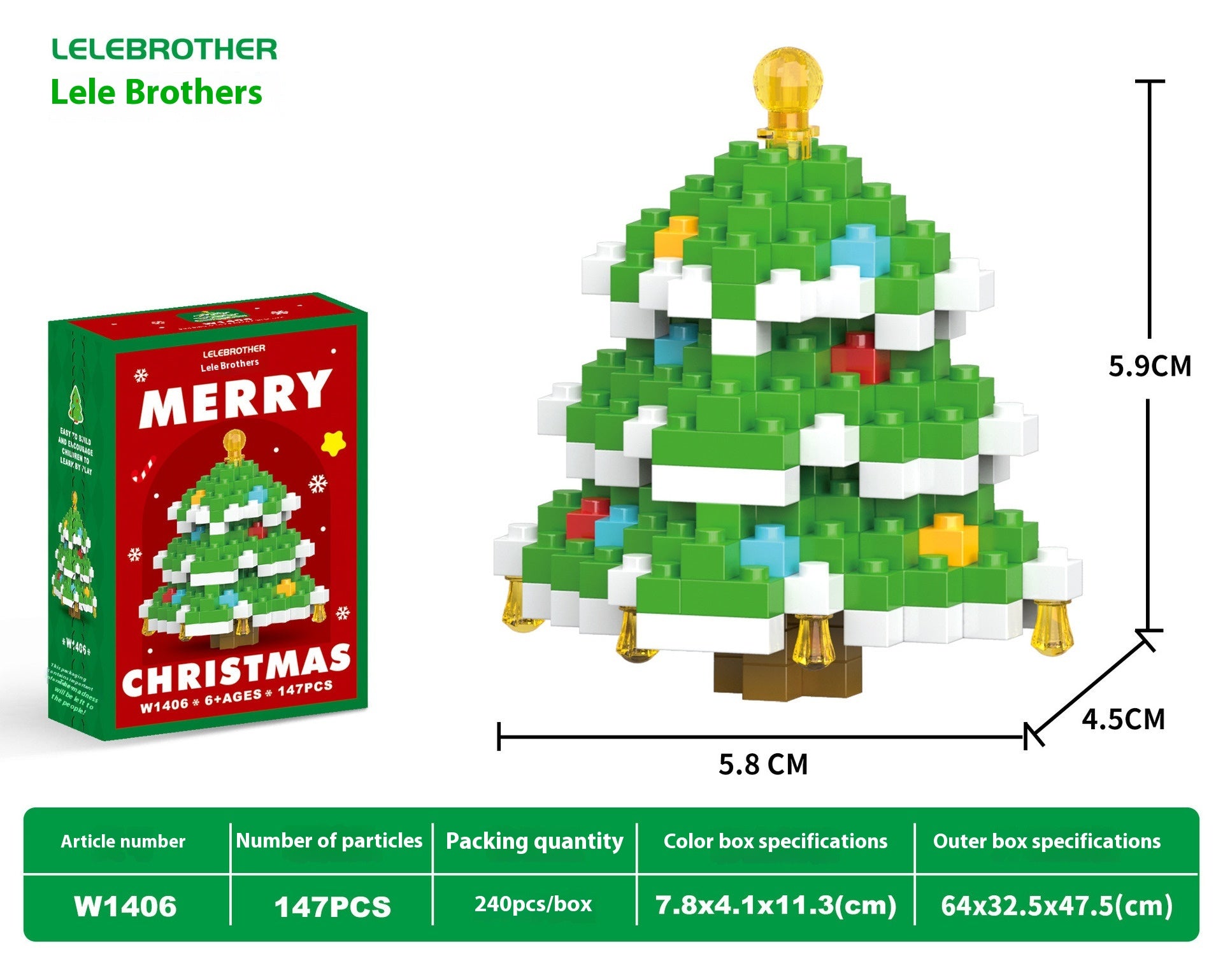 Snowman Christmas building blocks set with colorful pieces arranged in festive display Main image