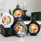 Christmas snowman night lamp in soft glow - seasonal decoration