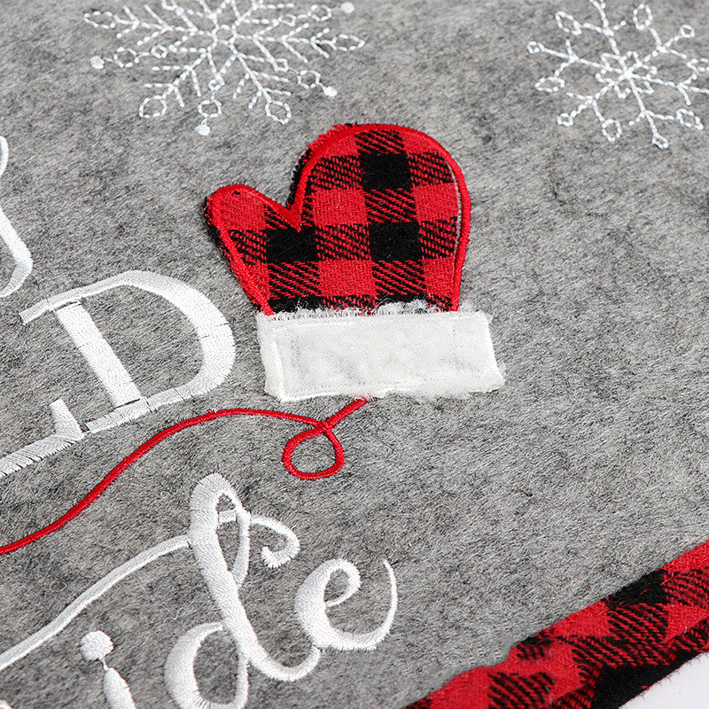 Festive Christmas tree skirt with cozy holiday charm for home decor Main image