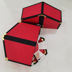 Holiday paper gift box with playful bounce design for festive celebrations