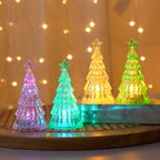 Glowing plastic Christmas tree night light for nursery