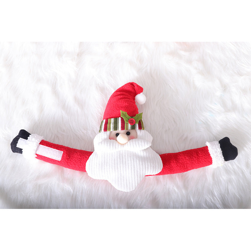 Velcro snowman buckle cloth decoration for winter season