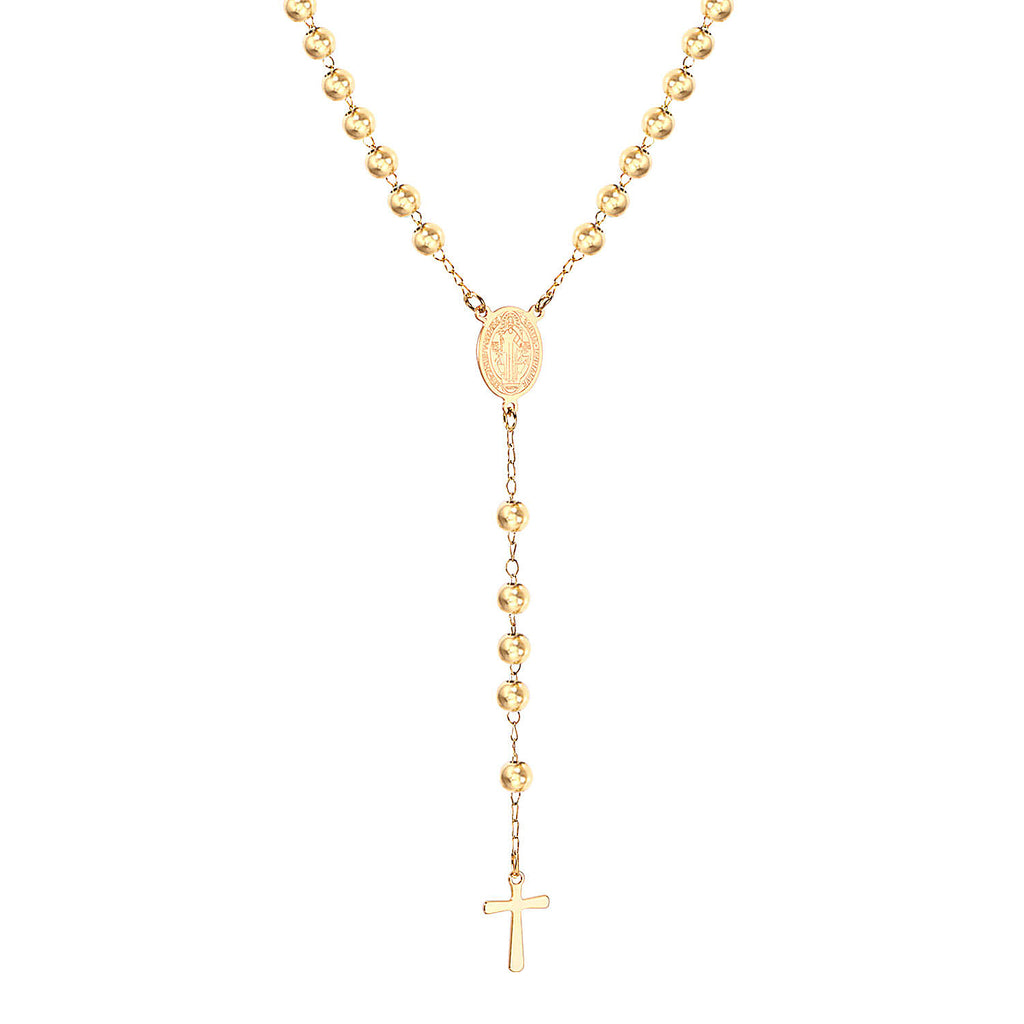 Religious cross pendant on display - Jesus faith jewelry gift