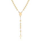 Religious cross pendant on display - Jesus faith jewelry gift
