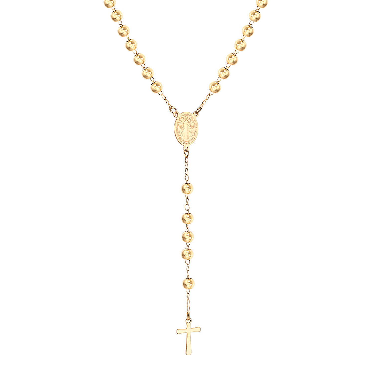 Religious cross pendant on display - Jesus faith jewelry gift