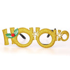 Variety pack of Christmas themed party glasses in red and gold