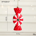 Festive painted plastic Santa Claus Christmas tree ornament decoration
