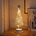 Spiral design LED Christmas light in warm white for festive ambiance