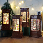 Christmas music box ornament with decorative holiday accents