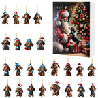 Acrylic pet pendant Christmas decoration in charming style