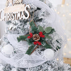 Christmas tree ornaments featuring a five-pointed star ornament in warm ambient lighting