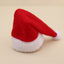 Red scarf and matching hat on white background