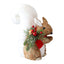 Straw fox ornament with rustic woodland charm for Christmas tree