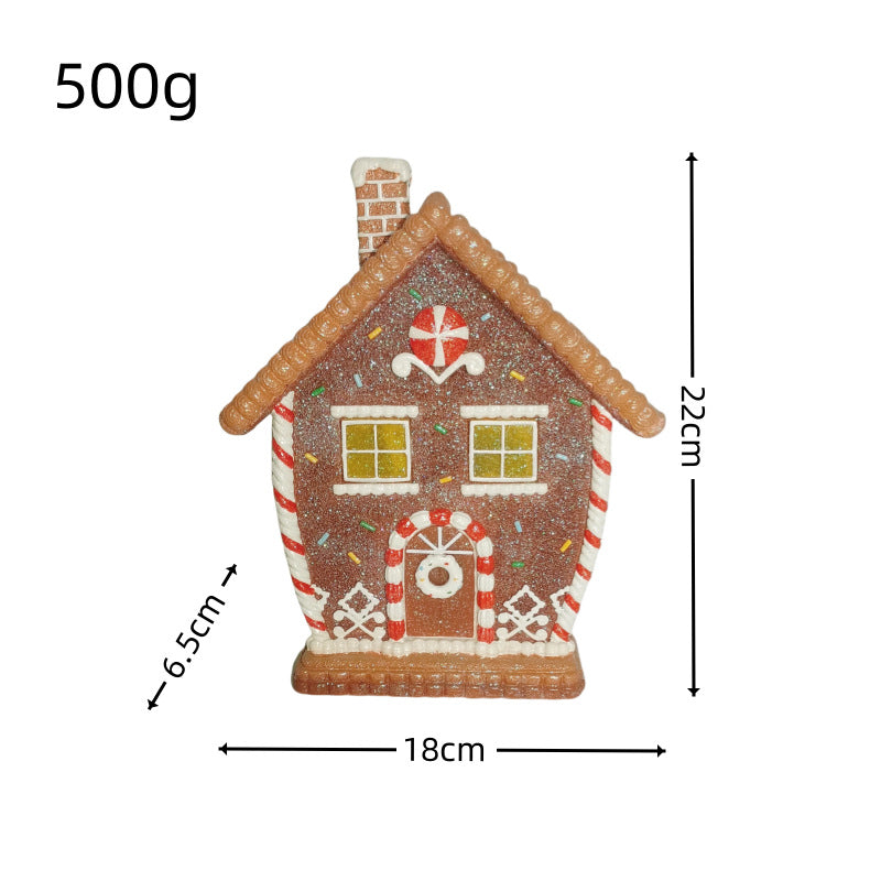Christmas gingerbread man with built-in illumination