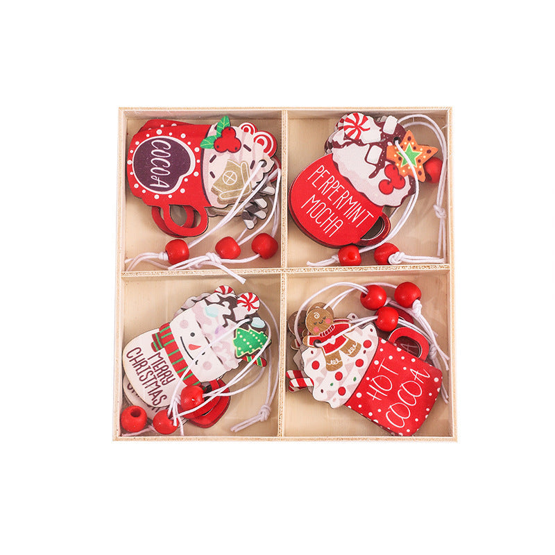 Wooden Gingerbread Man Christmas Pendants - Christian Jewelry Main image