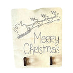 Wooden holiday money rack with festive charm for seasonal display