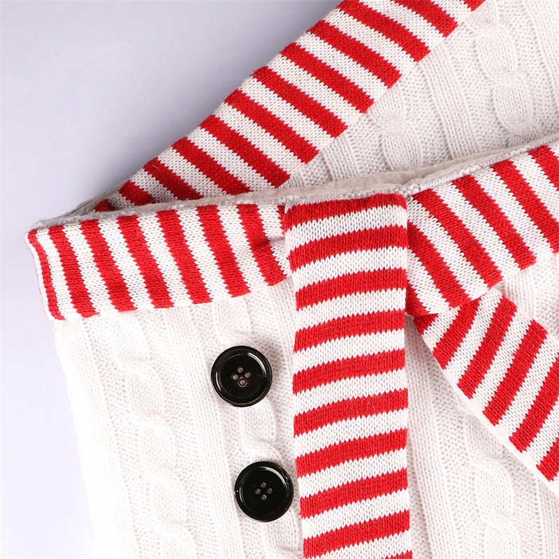 White top Christmas tree skirt with bead cloth detail