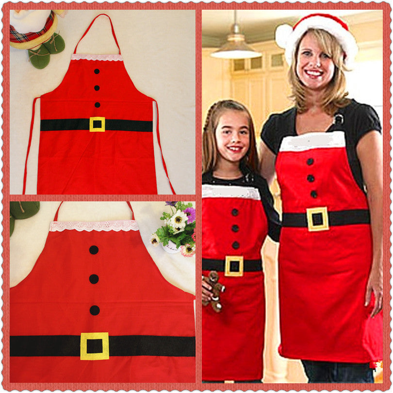 Red Merry Christmas Kitchen Apron Secondary image