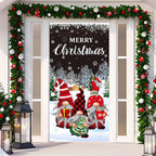 Geometric Christmas Door Curtain - Holiday Hanging Tapestry - Christian Home Decor