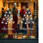 Snowflake wall sticker on smooth glass in cozy holiday setting
