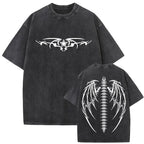 Man wearing black cotton blend Forgive Them Father t-shirt