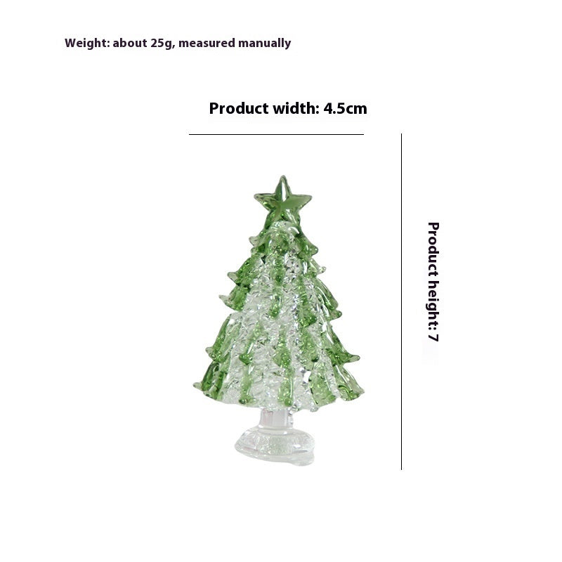 White jade Christmas tree ornament with festive charm