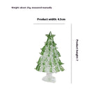 White jade Christmas tree ornament with festive charm
